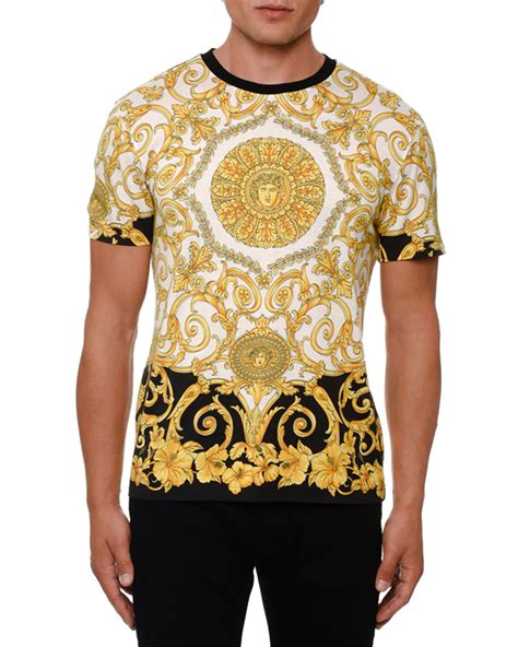 t shirt versace mens|Versace t shirt men price.